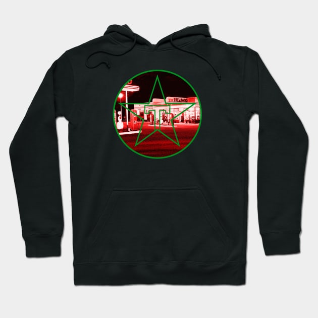 Gas station at night Hoodie by candcretro